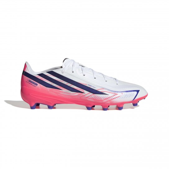 Adidas F50 Hyperfast League AG - Branco/Roxo/Rosa